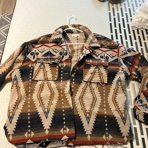 Aztec/western Shacket